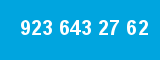 923 643 27 62 923 643 27 62